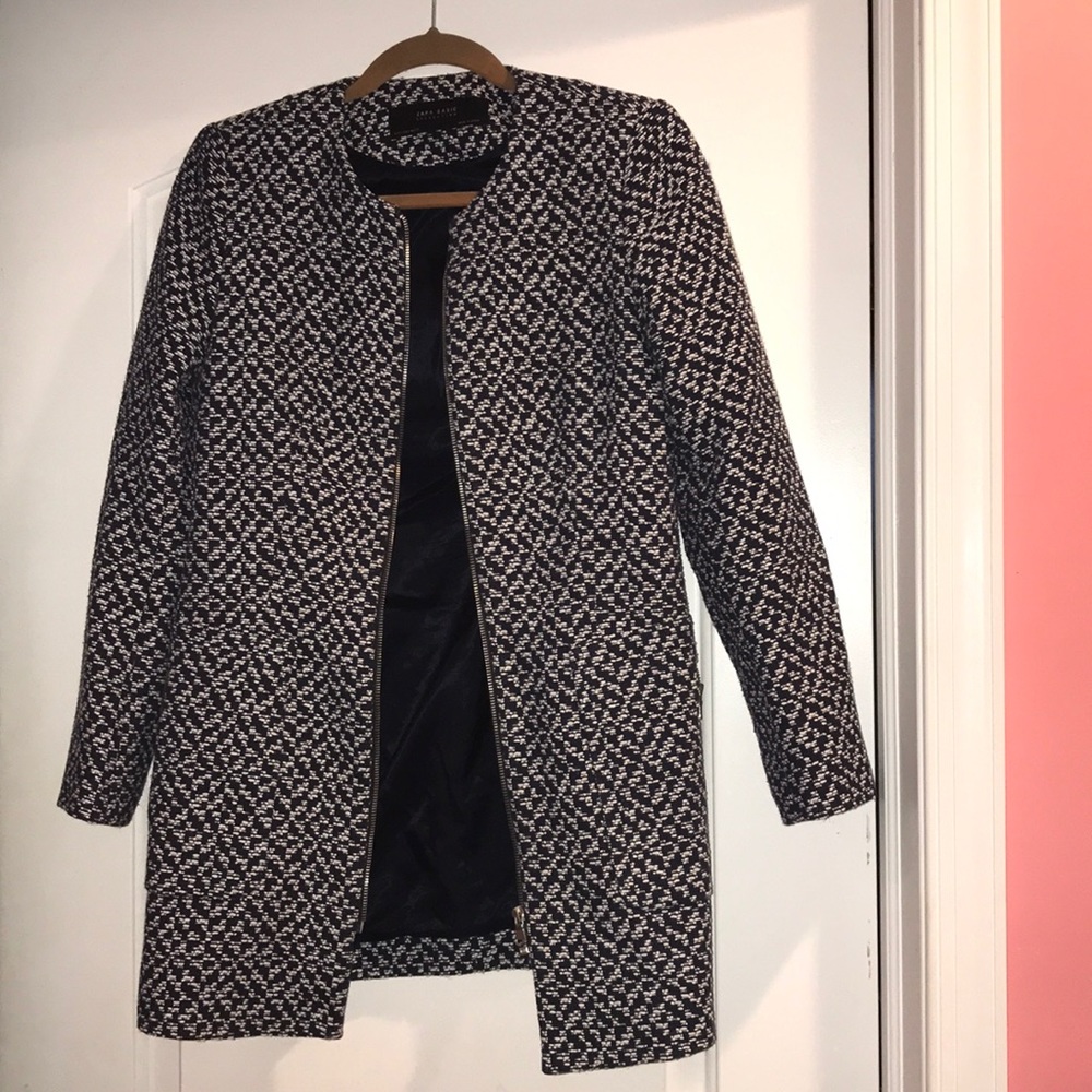Zara tweed coat size small purchased in Europe